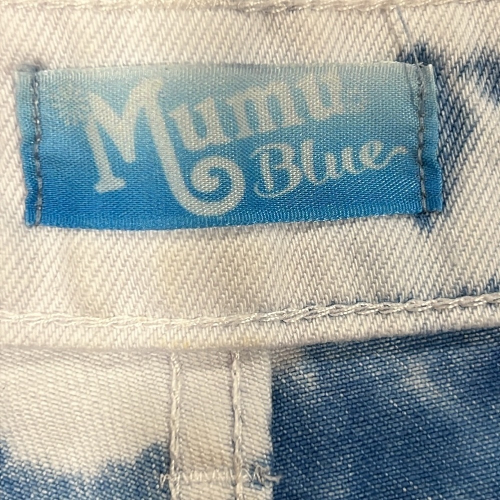 Show Me Your Mumu High‎ Rise Tie Dye Denim Cutoff Shorts Size 25 - Picture 8 of 10